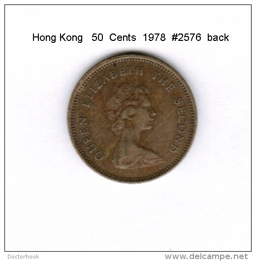 HONG KONG    50  CENTS  1978   (KM # 41) - Hongkong