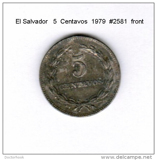 EL SALVADOR    5  CENTAVOS  1977   (KM # 149B) - Salvador