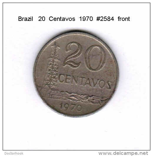 BRAZIL    20  CENTAVOS  1970   (KM # 579.2) - Brasilien