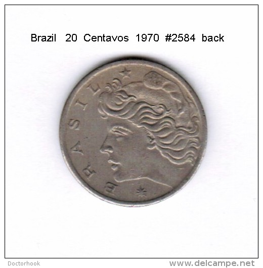 BRAZIL    20  CENTAVOS  1970   (KM # 579.2) - Brasilien