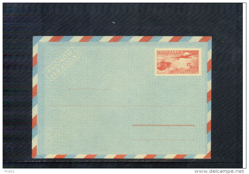 Jugoslawien / Yugoslavia / Yougoslavie Ganzsache / Postal Stationery Brief / Letter - Entiers Postaux