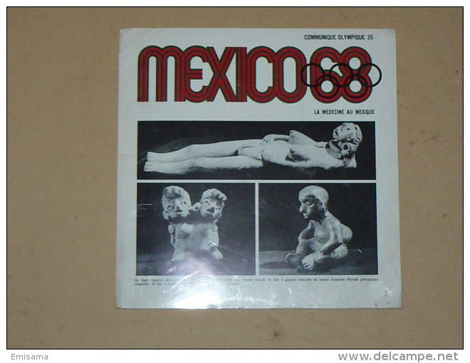 Mexico 68 Communique Olimpique 35 - La Medecine Au Mexique - Altri & Non Classificati