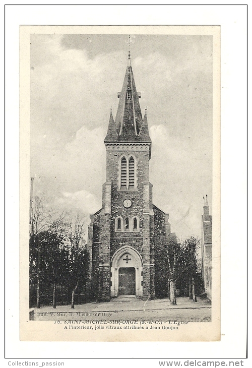 Cp, 91, Saint-Michel-sur-Orge, L'Eglise - Saint Michel Sur Orge