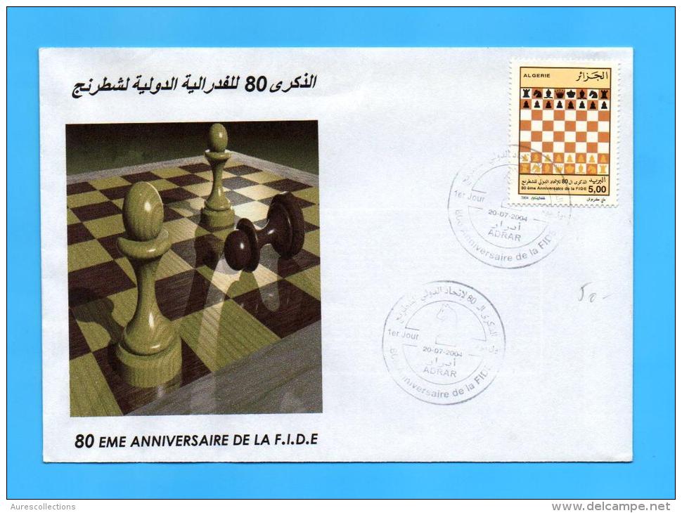 Algérie Algeria Algerien FDC Echecs Echec Chess Chess Board Ejedrez 2004 - Chess