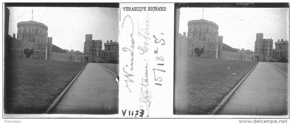 V1173 - EMPIRE BRITANNIQUE - WINDSOR - Le Chateau - Extérieur - Plaques De Verre