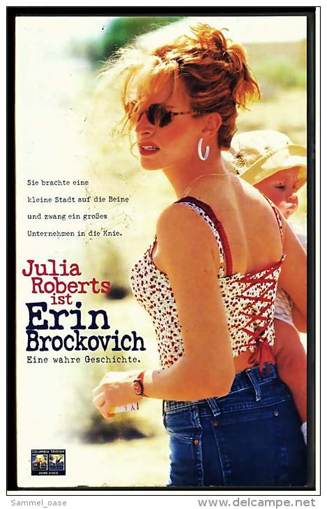 VHS Video  ,  Julia Robers Ist Erin Brockovich - Eine Wahre Geschichte   -  Von 2000 - Dramma