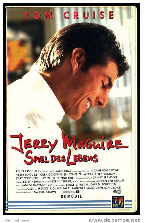 VHS Video Komödie ,  Jerry Maguire - Spiel Des Lebens   -  Von 1998 - Romantic