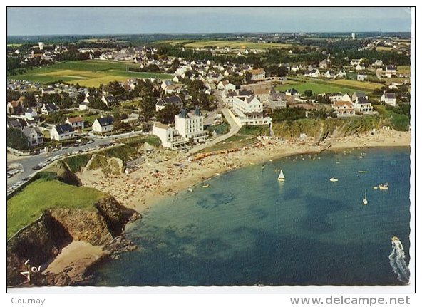 Le Pouldu : La Plage Et Les Hotels - Vue Aérienne N° V346 Jos Dentelée - Le Pouldu