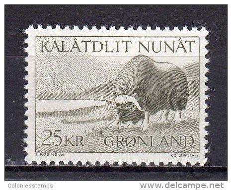 (SA0618) GREENLAND, 1969 (Musk Ox). Mi # 74. MNH** Stamp - Nuovi