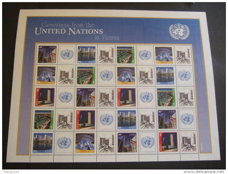 UN VIENNA    2011    GREETINGS FROM VIENNA    MNH ** (GROENR-1510) - Blocs-feuillets