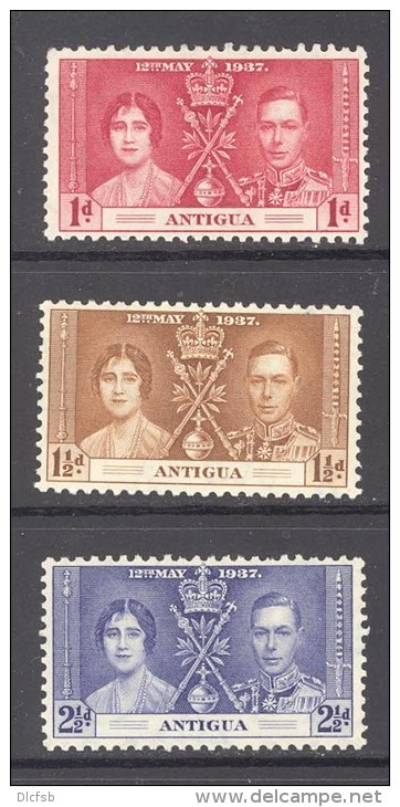 Antigua, 1937 Coronation Very Fine Light MM - 1858-1960 Colonia Británica