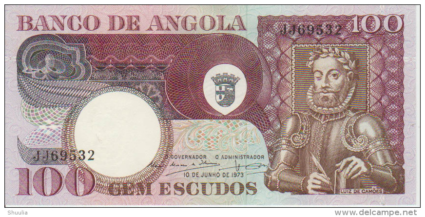 Angola 100 Escudos 1973 Pick 106 AUNC - Angola