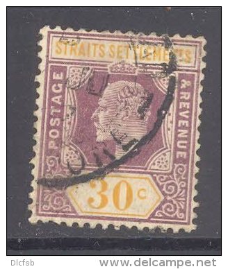 STRAITS SETTLEMENTS, 1906 30c (wmk Multiple Crown CA) VFU - Straits Settlements