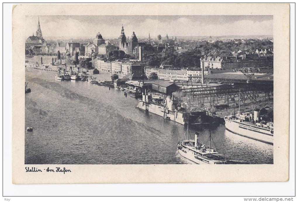 STETTIN  AM HAFEN    AK  1932      STETXV - Pommern