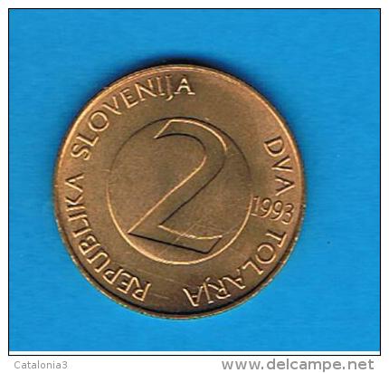 ESLOVENIA - 2 Tolar 1993 - Slovenia