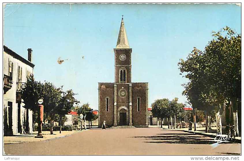 Algerie -ref A11- Geryville - Place De L Eglise  -carte Bon Etat  - - Djelfa