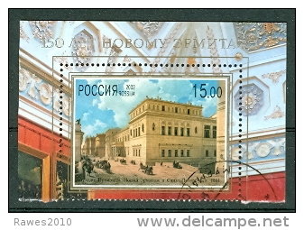 Russland 2002 Mi. 965 Gest. Mit Blockteil Block 43 Gest. Ermitage St. Petersburg - Used Stamps