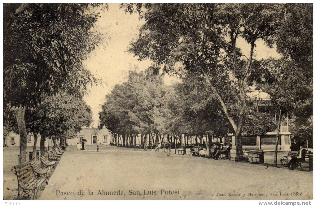 CPA   MEXIQUE---PSEO DE LA ALMEDA,SAN LUIS POTOSI - Messico