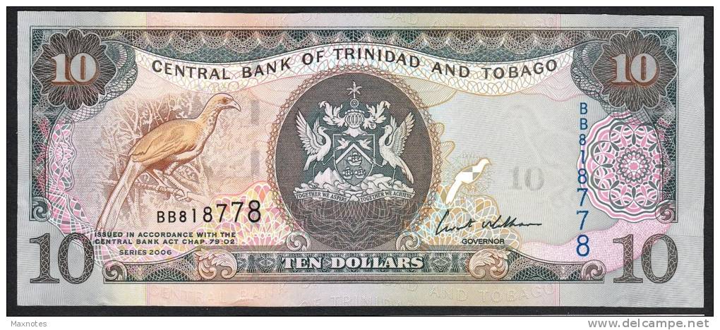 TRINIDAD & TOBAGO   : 10  Dollars - 2006 - P48 - UNC - Trinidad Y Tobago