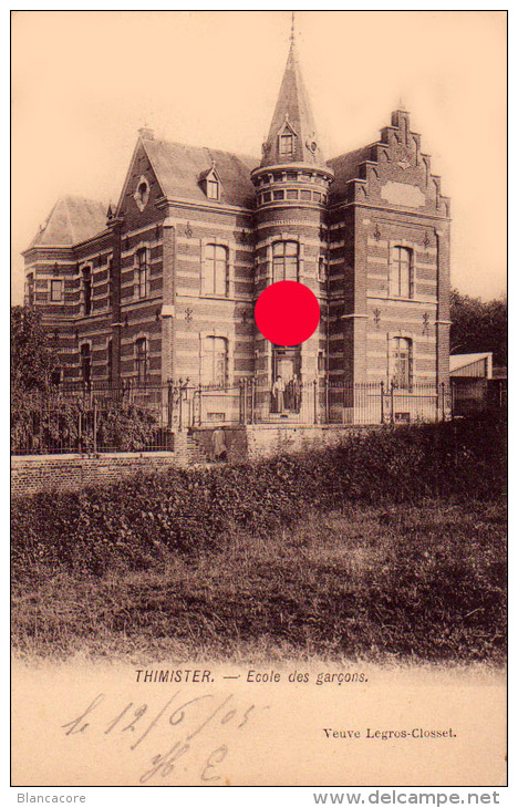 THIMISTER 1903 Ecoles Des Garçons  Editions  Vve Legros Closset - Thimister-Clermont