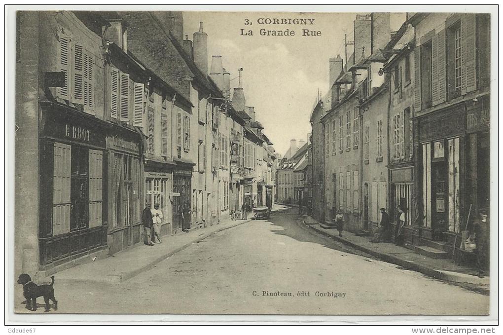 CORBIGNY (58) - CPA - LA GRANDE RUE - Corbigny