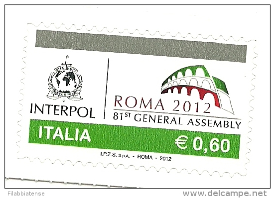 2012 - Italia 3422 Interpol ---- - Police - Gendarmerie