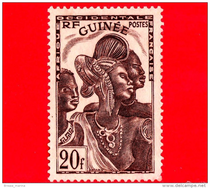 GUINEA Francese - Africa Occidentale Francese - AOF - 1904 - Donna - Pettinatura - 20 - Nuevos