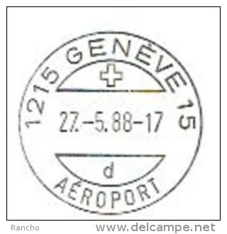 LETTRE OBLITERE .19.5.1988. 2xCACHETS POSTEAUX : AGNO & GENEVE . C/.S.B.K. Nr:F49. Y&TELLIER Nr:49. MICHEL Nr:1369. - First Flight Covers