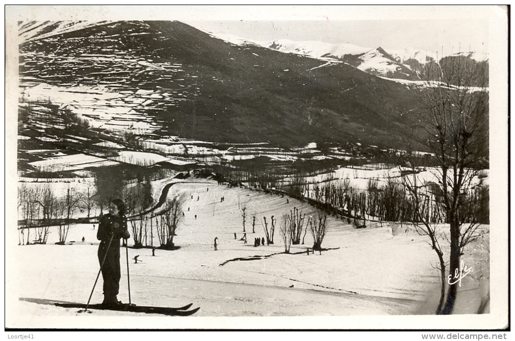 CP Les Sports D´hiver  à Luchon -  Ski - Vallée De Larboust Village De Garin - Autres & Non Classés