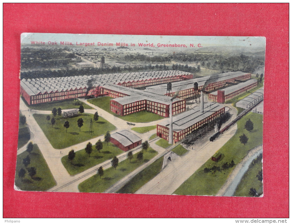 North Carolina > Greensboro-- White Oak Mills  1920 Cancel Ref 1064 - Greensboro