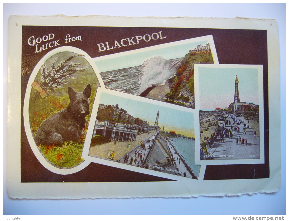 Blackpool: Two Old Letter Card  From Leporello Valentine´s Series - Blackpool