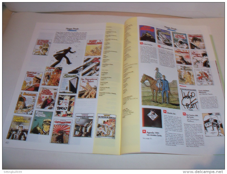 SCHUITEN. Catalogue Casterman 1990-91. 1ère De Couverture, Illustration De SCHUITEN - 4e De PRATT. - Objets Publicitaires