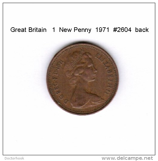 GREAT BRITAIN    1  NEW PENNY  1971   (KM # 915) - 1 Penny & 1 New Penny