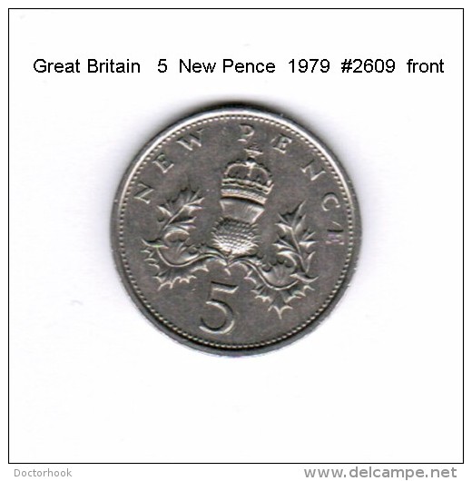 GREAT BRITAIN    5  NEW PENCE  1979   (KM # 911) - 5 Pence & 5 New Pence