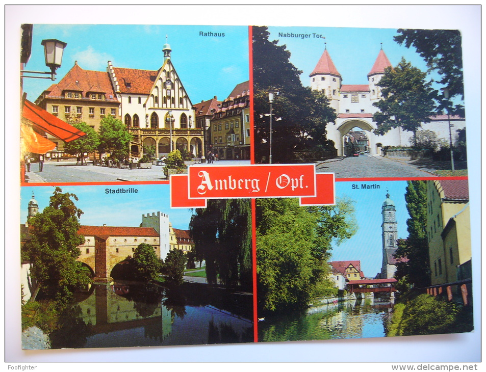 AMBERG: Rathaus Stadtbrille St. Martin Nabburger Tor 1984 Used Stamp - Amberg