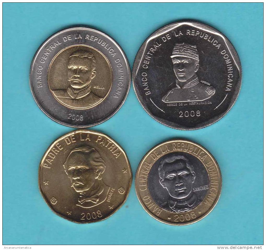 REPUBLICA DOMINICANA   Juego/Set  4  Monedas/Coins   SC/UNC   DL-9466 - Dominikanische Rep.