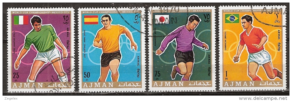 Ajman - Coup Du Monde Mexico 1970, Football, Soccer, Voetbal, Fussball - 1970 – Mexico