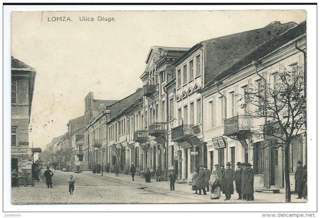 POLOGNE - LOMZA - ULICA DTUGA 1908 - Polen