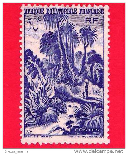 AFRICA Equatoriale - AEF - 1947 - Nuovo - Végétation Luxuriante-lush Vegetation - 50 - Nuevos