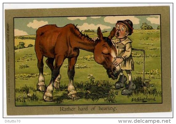 Humor - Umoristica - Bambino Con Cavallo - Rather Hard Or Hearing - Formato Piccolo Non Viggiata - Humorous Cards