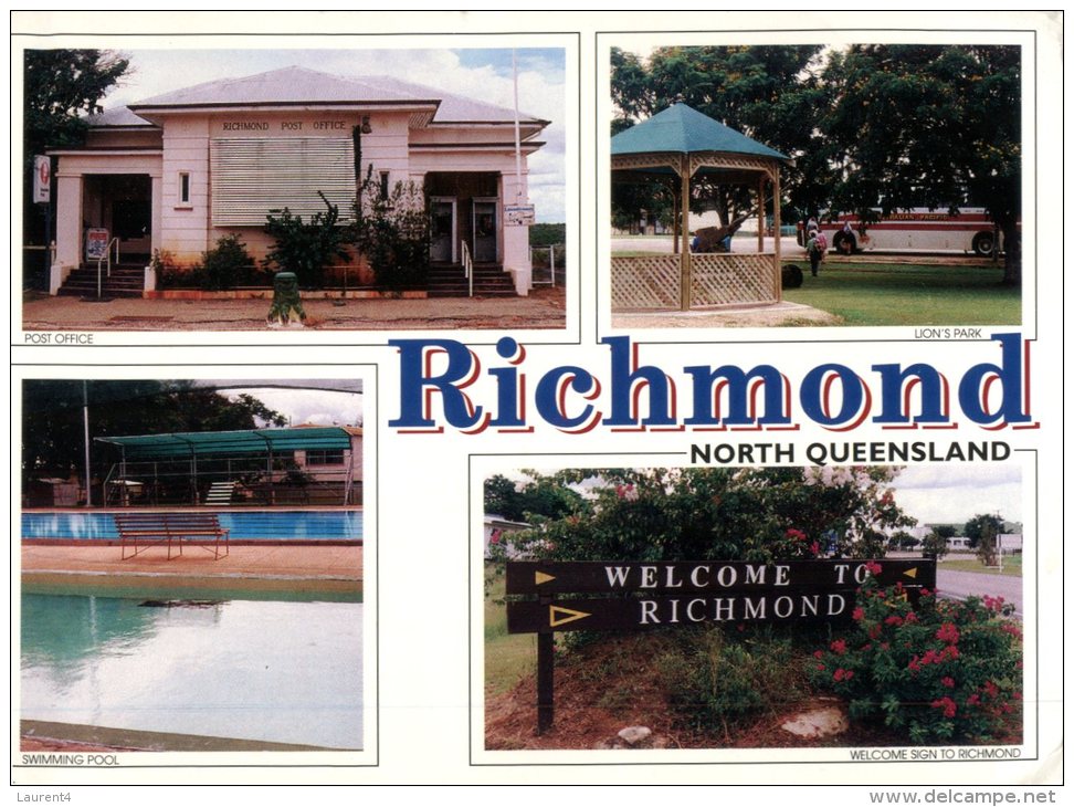 (467) Australia - QLD - Richmond Post Office, Pool, Lion's Park - Far North Queensland