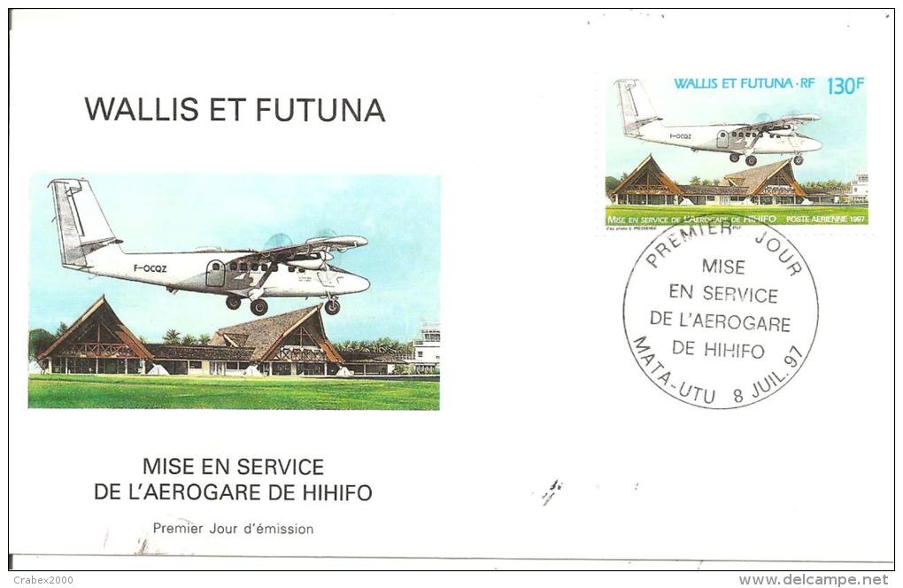 N°Y&T PA198  FDC MISE EN SERVICE DE L'AEROGARE DE HIHIFO Le 08 JUILLET 1997 - FDC