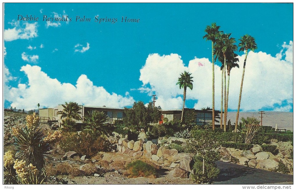 Debbie Reynold`s Palm Springs Home     California    Sent To Norway.    # 02108 - Palm Springs