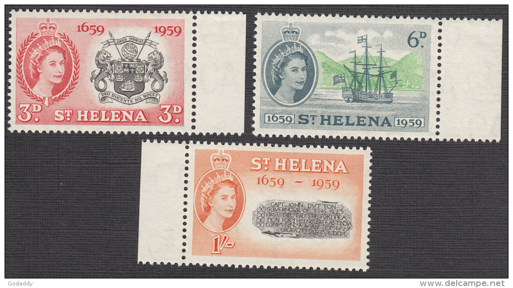 St Helena 1959 Set Of 3  SG169,SG170,SG171  MNH - Other & Unclassified