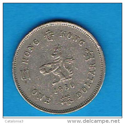 HONG KONG - 1 Dolar 1980  KM43 - Hong Kong