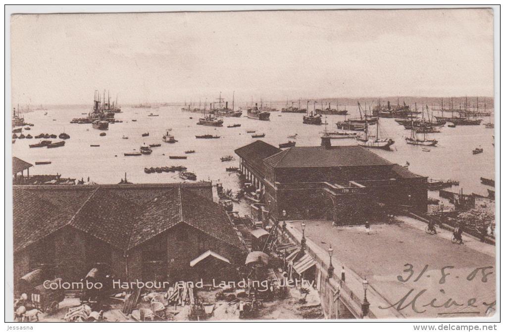 AK - Ceylon (Sri Lanka) Colombo Hafen 1908 - Sri Lanka (Ceylon)