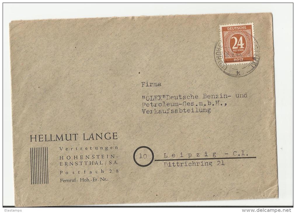 =DE   BRIEFE 1946  NACH Leipzg - Storia Postale