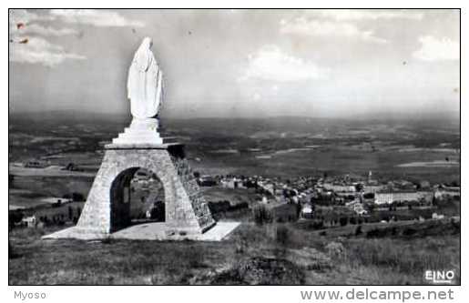 43 SAUGUES Alt 960m Vue Panoramique Et Statue De Notre Dame Du Gevaudan - Saugues