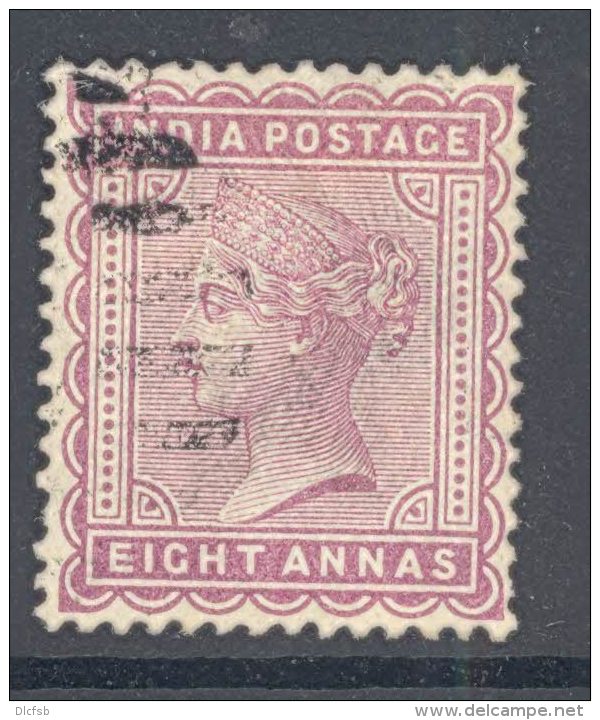 INDIA, 1882 8as Magenta (SG99) VFU - 1858-79 Kronenkolonie