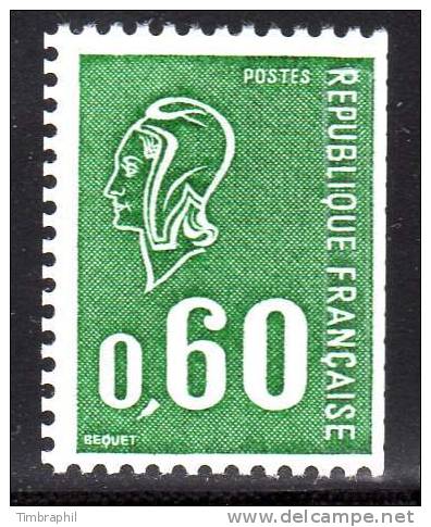 N° 1815a Neuf** (Marianne De Béquet Variété)  COTE= + 10 Euros !!! - 1971-1976 Marianne De Béquet